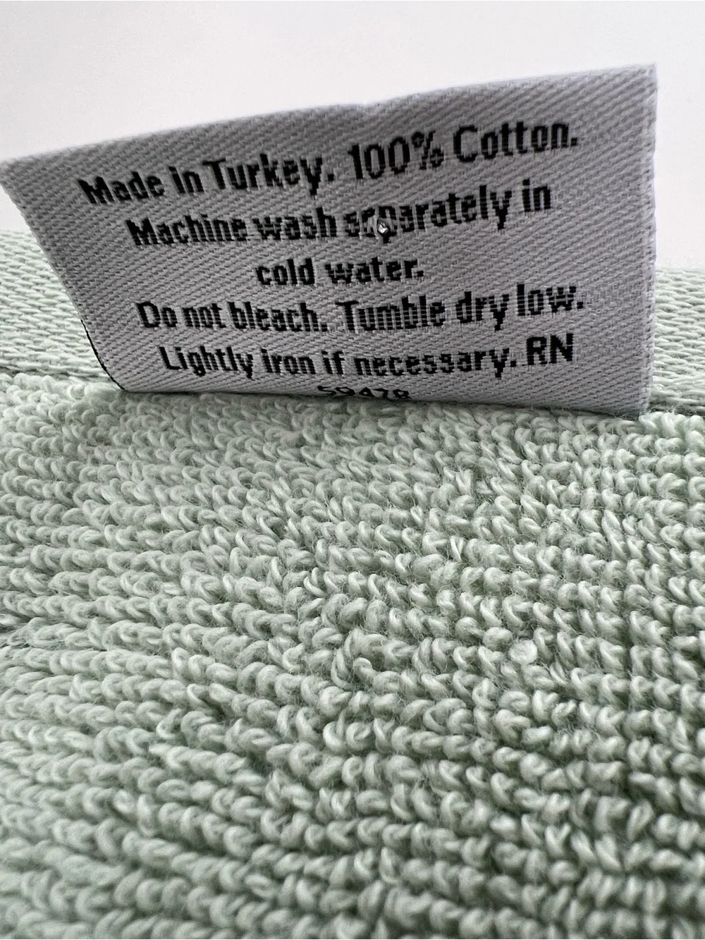 Jason Wu Bath Towel Set Sage Green Soft Cotton Made in Turkey 2 Pc Set NEW